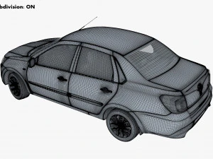 datsun on-do 2014 3D Model