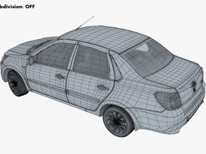 datsun on-do 2014 3D Model