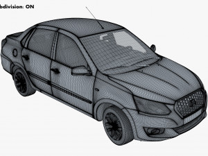 datsun on-do 2014 3D Model