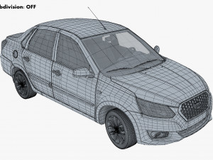 datsun on-do 2014 3D Model