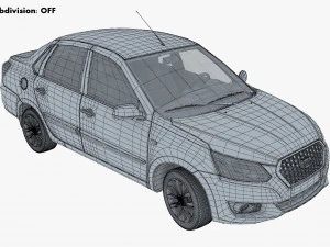 datsun on-do 2014 3D Model