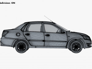 datsun on-do 2014 3D Model