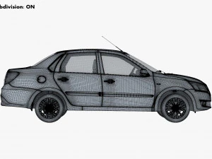 datsun on-do 2014 3D Model