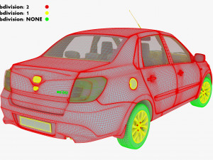 datsun on-do 2014 3D Model