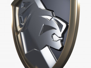 lion shield insignia v 1 3D Model