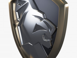lion shield insignia v 1 3D Model