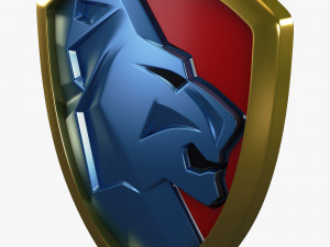 lion shield insignia v 2 3D Model