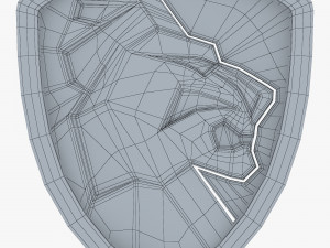 lion shield insignia v 2 3D Model