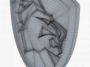 lion shield insignia v 2 3D Model