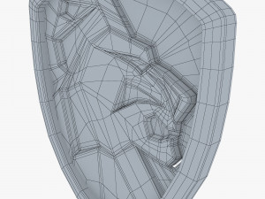 lion shield insignia v 2 3D Model