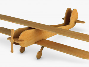 wooden toy plane v 1 3D Model