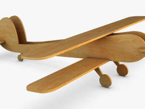 wooden toy plane v 1 3D Model