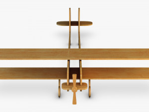 wooden toy plane v 1 3D Model