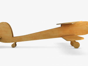 wooden toy plane v 1 3D Model