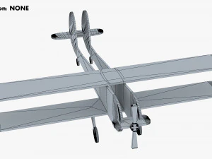 wooden toy plane v 1 3D Model