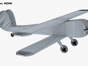 wooden toy plane v 1 3D Model