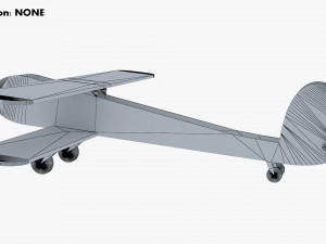 wooden toy plane v 1 3D Model