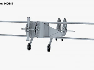 wooden toy plane v 1 3D Model