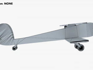wooden toy plane v 1 3D Model