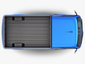 kei truck concept retro style blue 3D Model