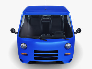 kei truck concept retro style blue 3D Model
