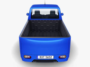 kei truck concept retro style blue 3D Model