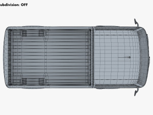 kei truck concept retro style blue 3D Model