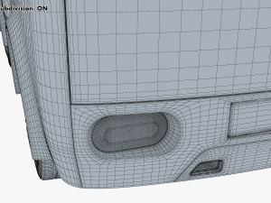 kei truck concept retro style blue 3D Model