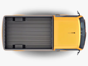 kei truck concept retro style orange 3D Model