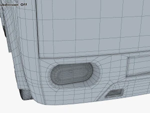 kei truck concept retro style orange 3D Model
