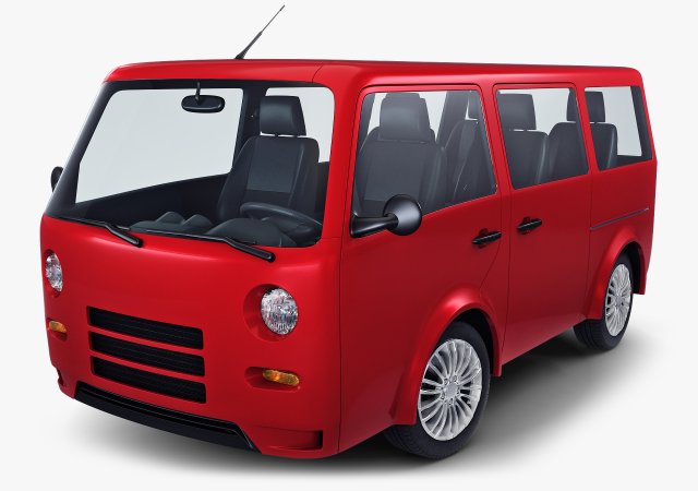 kei van concept retro style red Model 3D .c4d .max .obj .3ds .fbx .stl .blend 