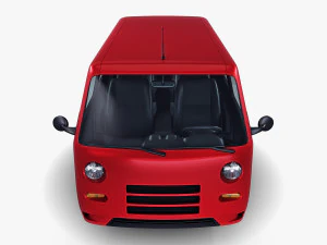 kei van concept retro style red 3D Model