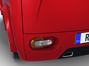 kei van concept retro style red Model 3D