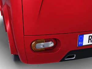 kei van concept retro style red 3D Model