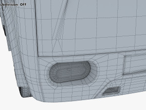 kei van concept retro style red Model 3D