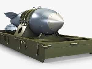 nuclear aerial bomb v 1 3D Model