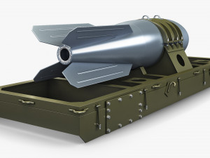 nuclear aerial bomb v 1 3D Model