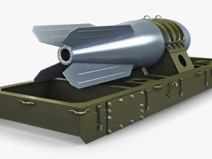 nuclear aerial bomb v 1 3D Model