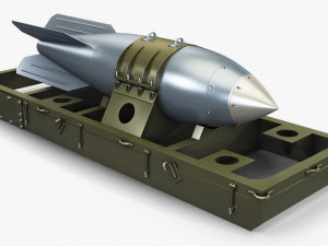 nuclear aerial bomb v 1 3D Model