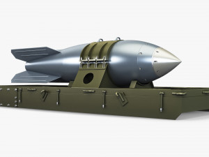 nuclear aerial bomb v 1 3D Model