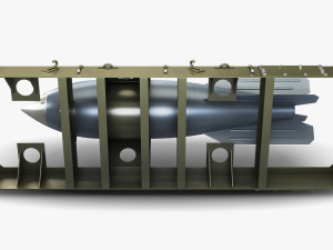 nuclear aerial bomb v 1 3D Model