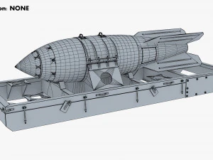 nuclear aerial bomb v 1 3D Model