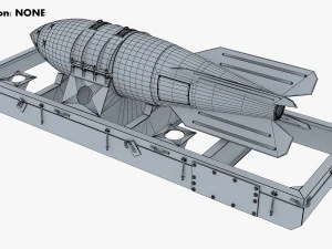 nuclear aerial bomb v 1 3D Model