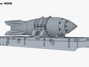 nuclear aerial bomb v 1 3D Model