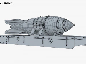 nuclear aerial bomb v 1 3D Model