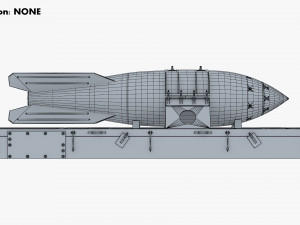 nuclear aerial bomb v 1 3D Model