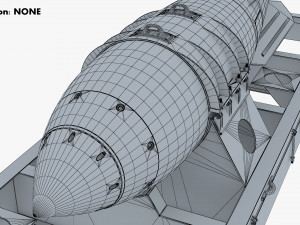 nuclear aerial bomb v 1 3D Model