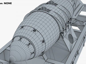 nuclear aerial bomb v 1 3D Model