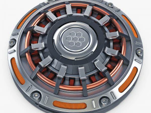 land mine sci fi v 1 3D Model