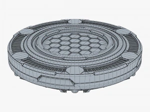 land mine sci fi v 1 3D Model